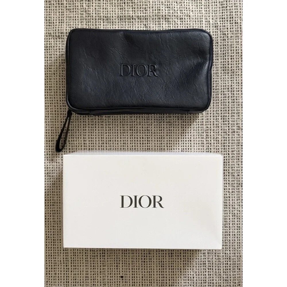 Dior Beauty Sauvage Toiletry Pouch Slate Blue Convertible GWP New In Box Men